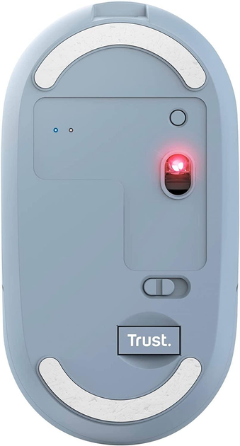 Компьютерная мышь Trust Puck Rechargeable Ultra-Thin беспроводная синяя - изображение 3