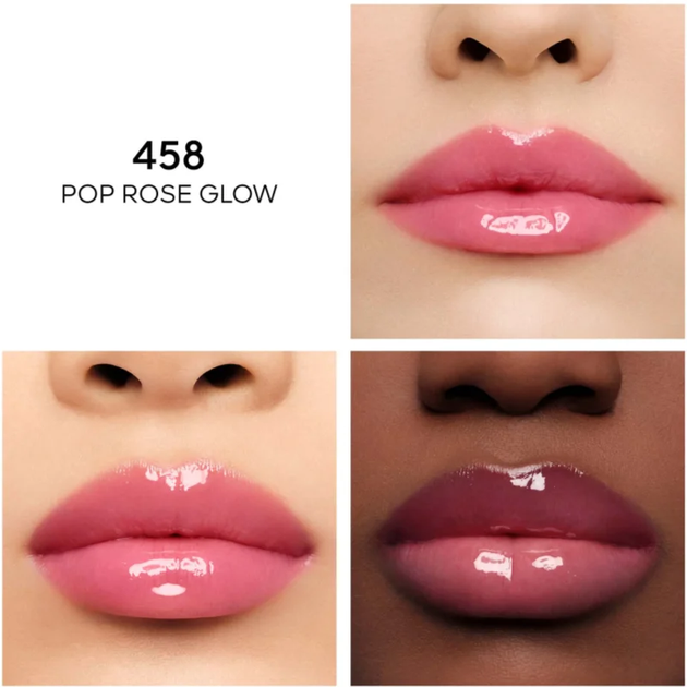 Олія для губ Guerlain Kisskiss Bee Glow Oil 458 Rose Glow 9.5g - зображення 5