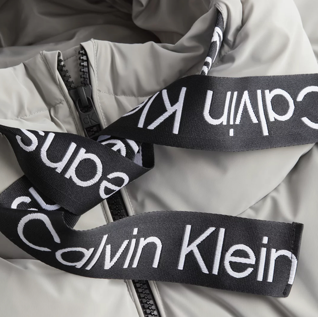 Куртка демісезонна з капюшоном жіноча Calvin Klein J20J220017-PQY XS Сіра (8719856814991) - зображення 6