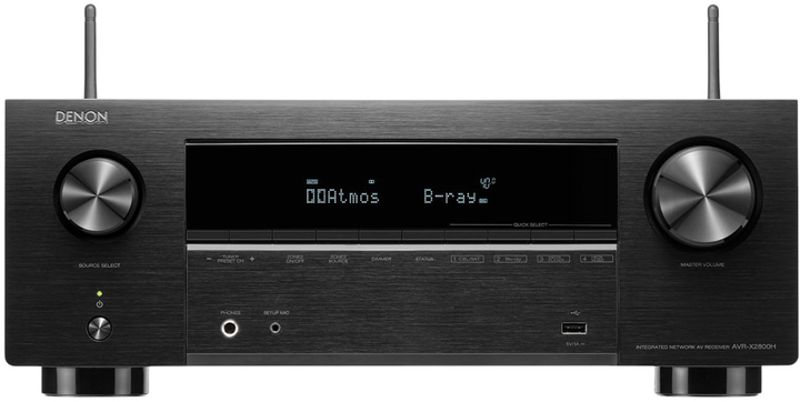 Odbiornik AV Denon AVR-X2800H DAB 7.2 Black (AVRX2800HDABBKE2) - obraz 1