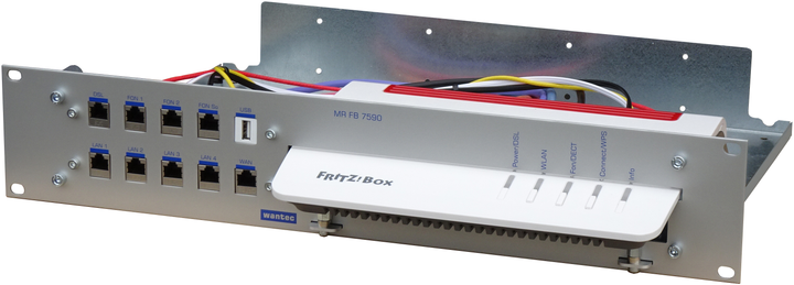 Патч-панель Wantec 19" Rack Mount Kit for Fritz!Box 7590 (4250367720929) - зображення 2