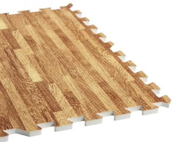 Набір захисних килимків Gorilla Sports 60 x 60 x 1.2 см 6 + 12 шт Bright Wood (4260438733451) - зображення 4
