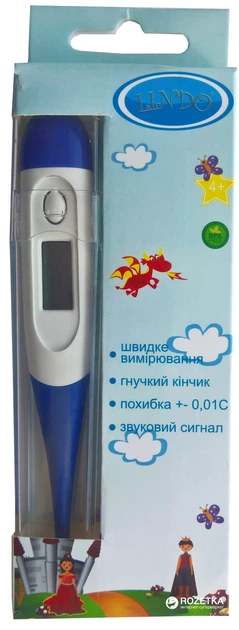 Термометр электронный Lindo Т-001 с мягким наконечником (4890210000015) - изображение 2