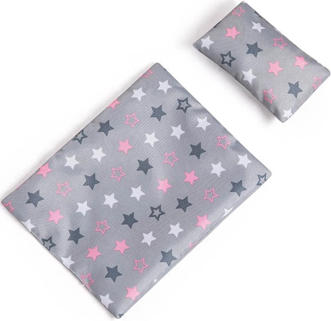 Łóżeczko dla lalki Bayer z akcesoriami Szare (4003336626070) - obraz 3