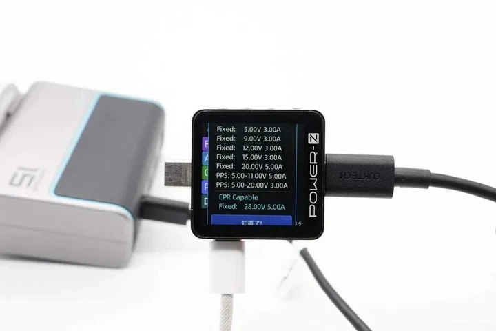 Комплект: Адаптер быстрой зарядки CUKTECH 15 GaN до 140W на 4 порта с кабелем 1,5м 6А 240W PD3.1 для Xiaomi - изображение 7