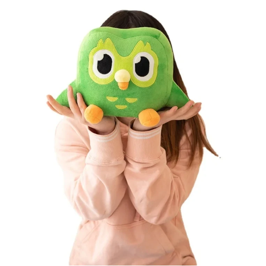 М'яка іграшка OEM Сова Duolingo 30 см - Фото 2 М'яка іграшка OEM Сова Duolingo 30 см - зображення 2