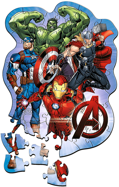 Puzzle drewniane Trefl Przygody Avengers 50 elementów (5900511202564) - obraz 2