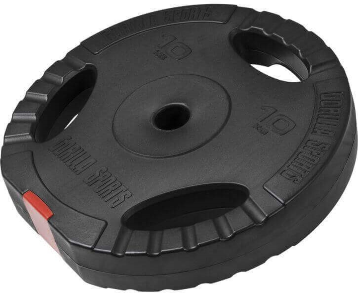 Диск для штанг Gorilla Sports Grip бітум 10 кг (4260200842442) - зображення 3