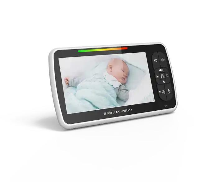 Видеоняня Baby Monitor SM650B с видеонаблюдением, двусторонней связью, датчиком звука и ночным видением + ЖК дисплей - изображение 5