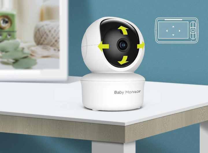 Видеоняня Baby Monitor SM650B с видеонаблюдением, двусторонней связью, датчиком звука и ночным видением + ЖК дисплей - изображение 11