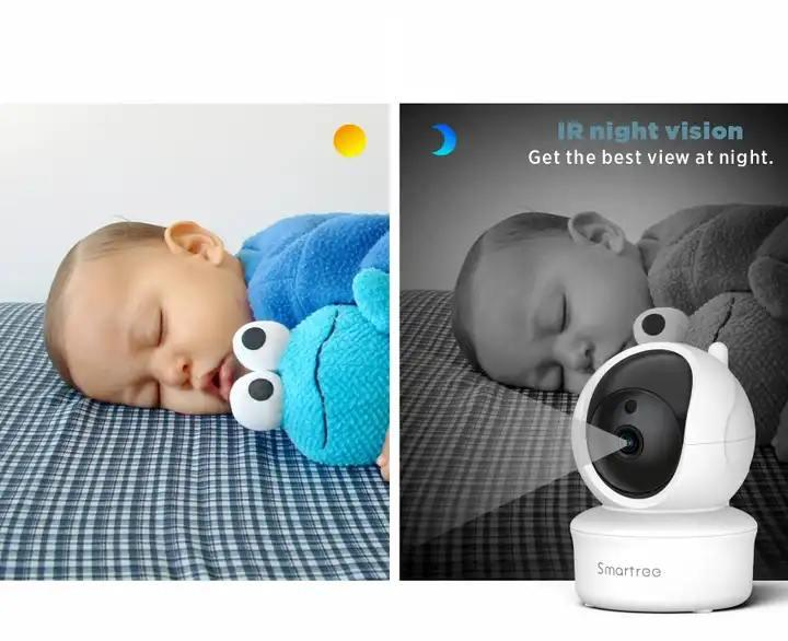 Видеоняня Baby Monitor SM650B с видеонаблюдением, двусторонней связью, датчиком звука и ночным видением + ЖК дисплей - изображение 13