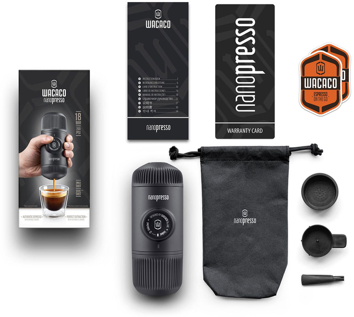 Ekspres do espresso przenośny Wacaco Nanopresso Black (4897066230122) - obraz 10