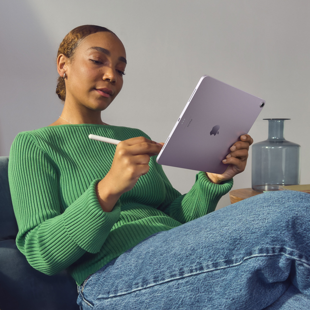 Планшет Apple iPad Air 13" M2 2024 Wi-Fi + Cellular 512GB Purple (MV733) - зображення 5
