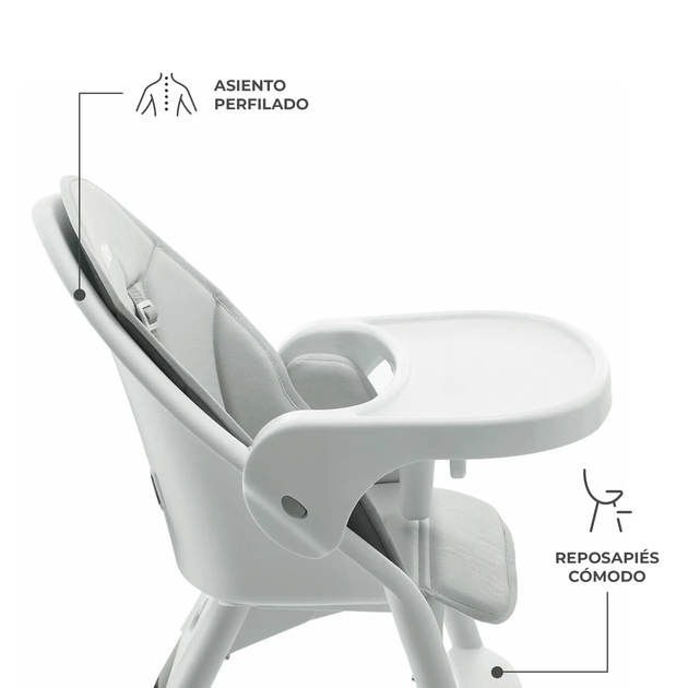 Стільчик для годування Kinderkraft Dinnly Grey (KHDINN00LGR0000) - зображення 5