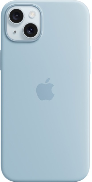 Панель Apple MagSafe Silicone Case для Apple iPhone 15 Plus Light Blue (MWNH3) - зображення 1