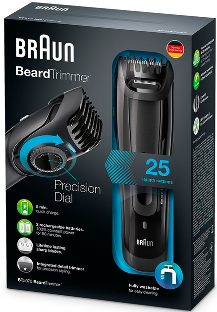 Тример BRAUN BeardTrimmer BT5070 - зображення 5