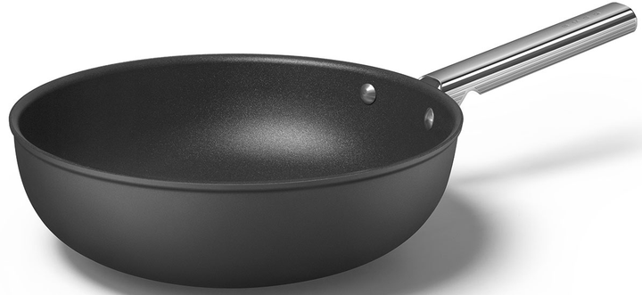 Patelnia WOK Smeg 30 cm Black (CKFW3001BLM) - obraz 2