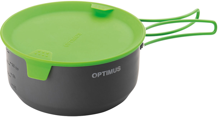 Zestaw naczyń Optimus Terra Camp 4 Pot Set 6 części Czarny-limonkowy (8020677) - obraz 6