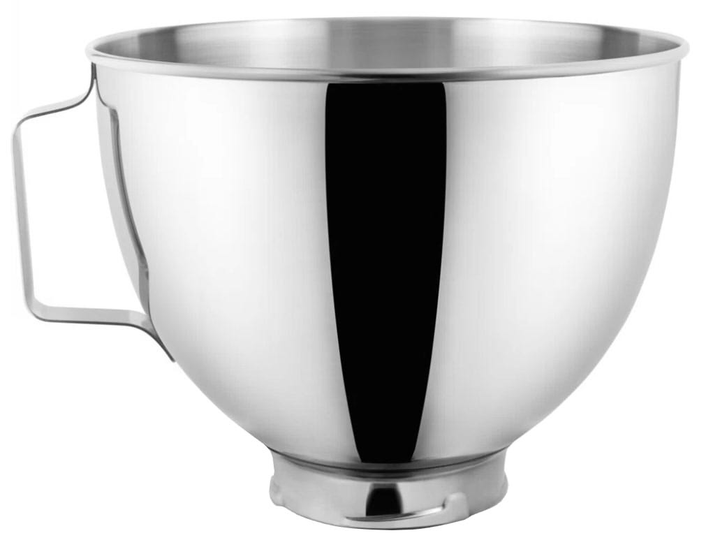 Miska KitchenAid 4.3 l 5K45SBWH ze stali nierdzewnej, z uchwytem, do modeli 4.3 l / 4.8 l - obraz 1