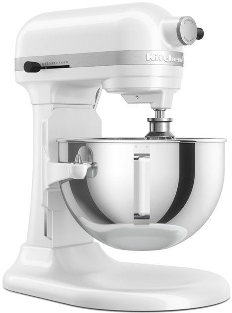 Кухонна машина KitchenAid Heavy Duty 5.2 л 5KSM55SXXEWH з відкидним блоком, Біла - зображення 5