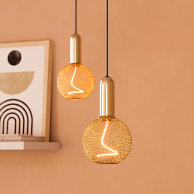 Світлодіодна лампа Osram DECOR Spiral Globe 125 Filament Е27 DIM золото (44058075840201) - зображення 5