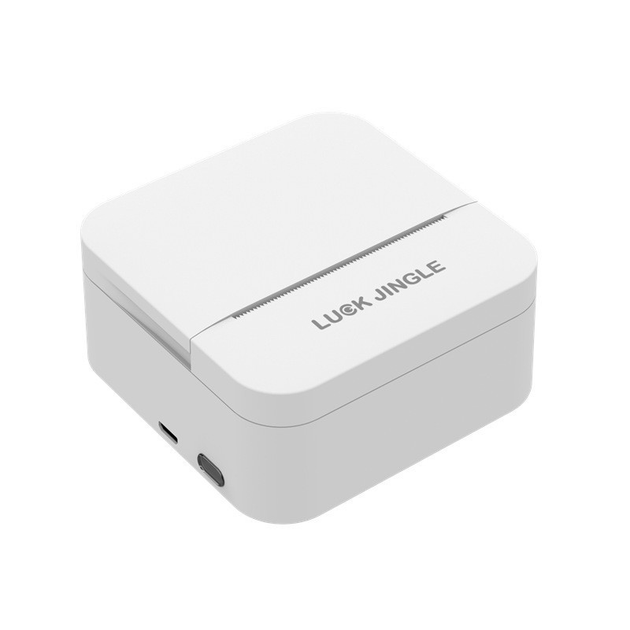 Портативний принтер bluetooth, кишеньковий термопринтер Luck Jingle А6 Білий - зображення 7