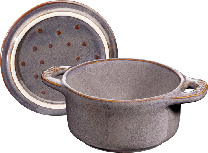 Каструля Staub Mini Cocotte кругла Антична Сіра 200 мл (4009839376993)  - зображення 2