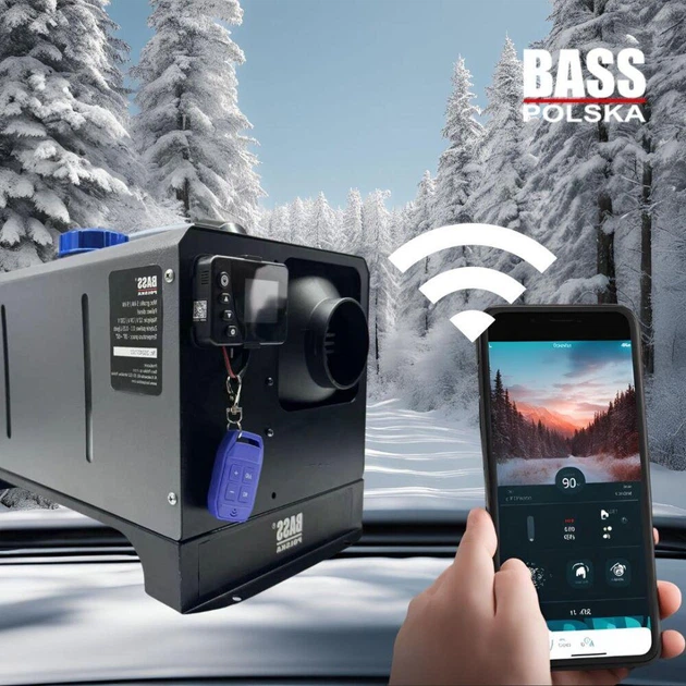 Автономный дизельный обогреватель 9 kBt Bass Polska 4177 с WI-FI
