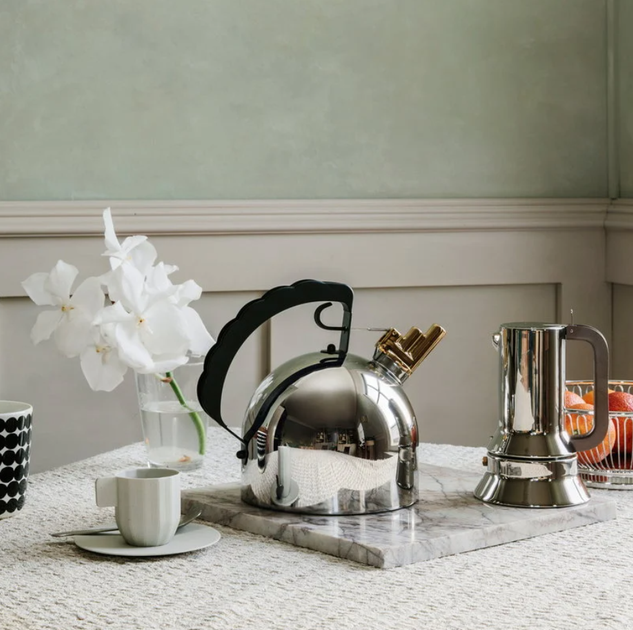Чайник Alessi 2 л с золотистым свистком (9091alessi) - изображение 8