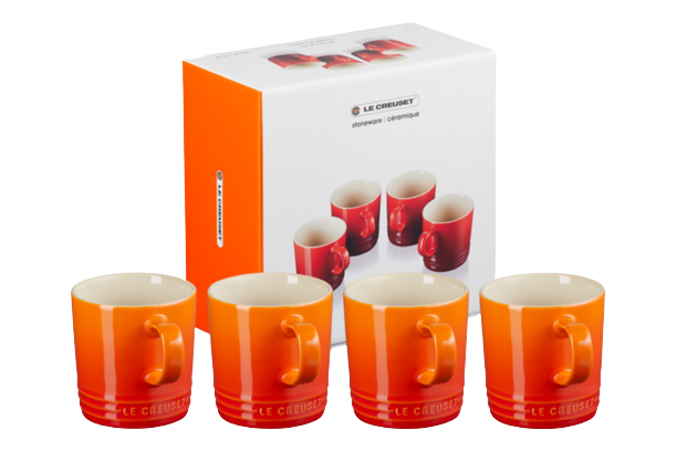 Набор из 4 чашек для чая Le Creuset Volcanic 350 мл (79113350900000) - Фото 6 Набор из 4 чашек для чая Le Creuset Volcanic 350 мл (79113350900000) - изображение 6