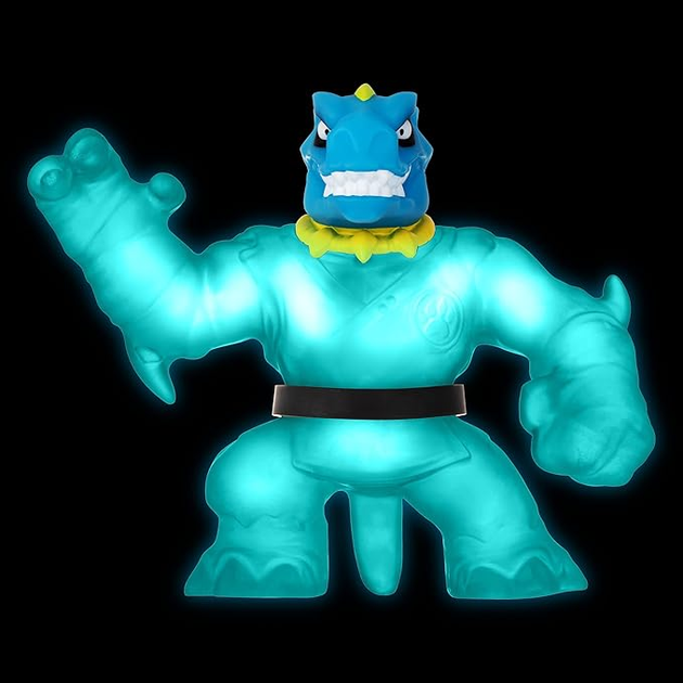 Rozciągliwa figurka GooJitZu Heroes Glow Shifters Tyro vs Rock Jaw GOJ42620 (0630996426203) - obraz 7