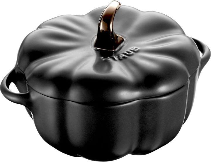 Каструля Staub Mini Cocotte у формі гарбуза Чорна 500 мл (4009839397271) - зображення 1