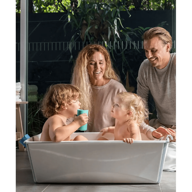 Ванночка складная Stokke Flexi Bath XL, прозрачная с синим - изображение 6