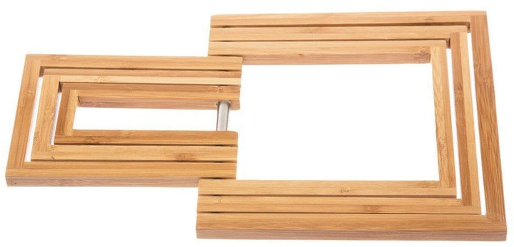 Podstawka pod garnek 5five Simply Smart rozsuwana bambusowa 19 x 19 cm (3560234481985) - obraz 3