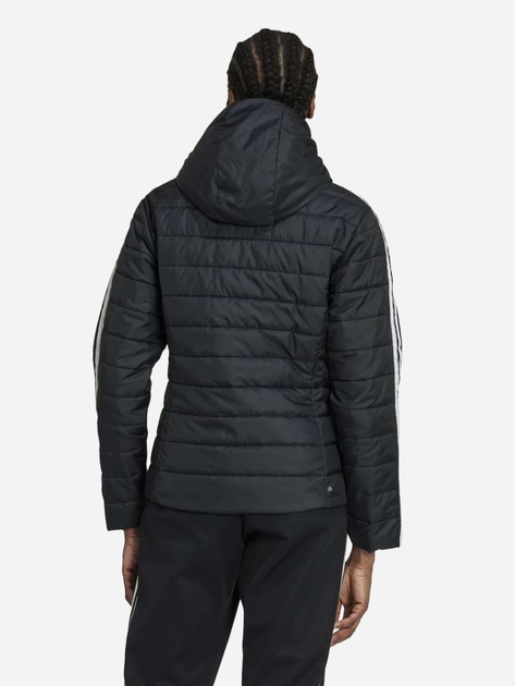 Куртка демісезонна коротка з капюшоном жіноча adidas Hooded Premium Slim Jacket HM2612 38 Чорна (4066747400356) - зображення 2