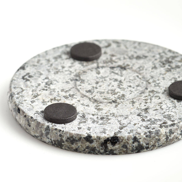 Zestaw podkładek na szklanki Zeller granitowe 10.5 cm 4 szt (ZES4003368245133) - obraz 3