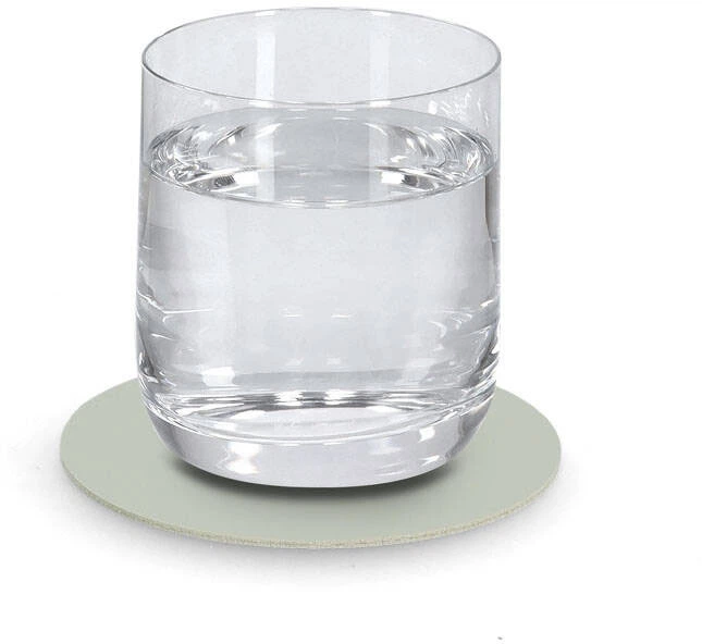 Набір підставок під склянки Zeller зі штучної шкіри 10 см М'ятні 4 шт (ZES4003368271187) - зображення 3