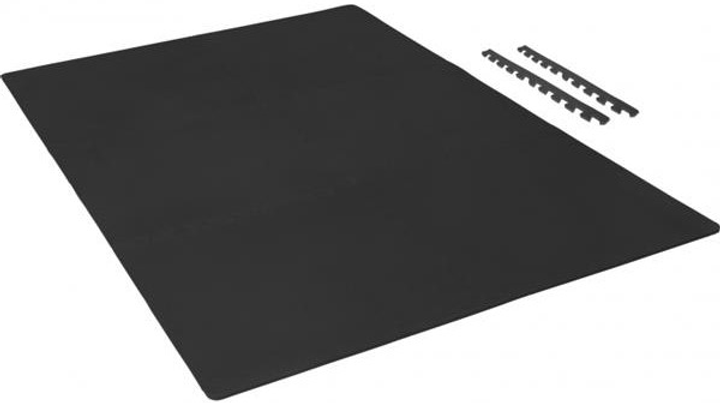 Zestaw mat ochronnych Gorilla Sports 60 x 60 x 1.2 cm 6 + 12 szt Black (4260200847218) - obraz 2