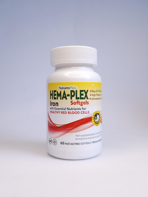 Хема-Плекс Natures Plus Hema-Plex 60MiniTabs вітаміни та мінералив ...