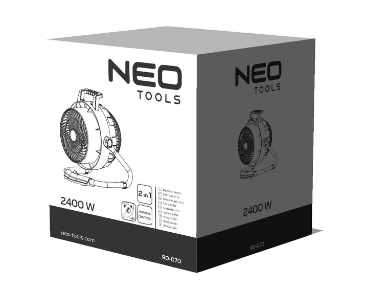 Теплова гармата (тепловентилятор) Neo Tools 2400Вт (90-070) - зображення 7