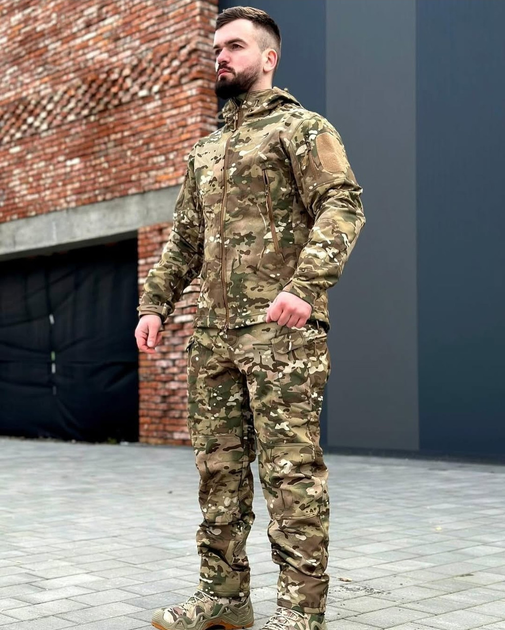 Костюм Софтшел Мультикам на флисе 5 XL размер SoftShell Multicam - изображение 1