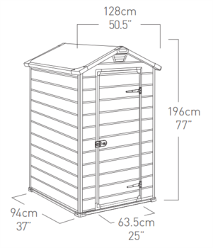 Садовый пластиковый домик Manor 4x3 Keter - изображение 6