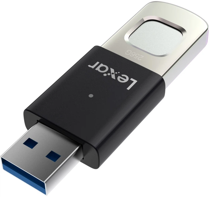 Pendrive Lexar JumpDrive Fingerprint F35 Pro 256GB USB 3.2 Gen1 Black/Grey (LJDF35P256G-RNBNG) - obraz 4