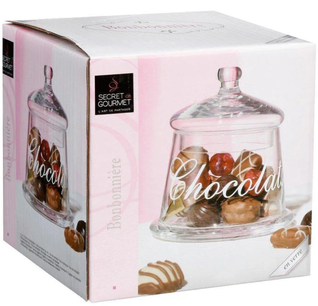 Pojemnik na ciastka 5five Simply Smart Chocolate szklany 13 cm (3560238555347) - obraz 4