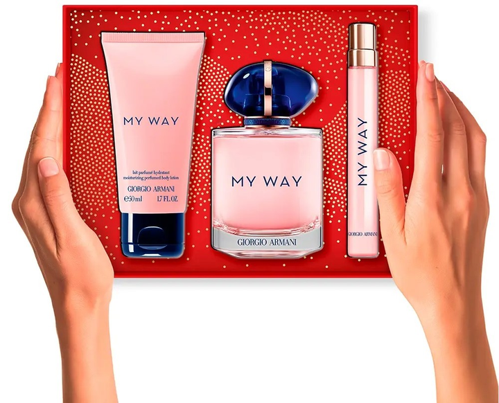 Zestaw damski Giorgio Armani My Way Woda perfumowana 90 ml + Miniaturka Woda perfumowana 10 ml + Balsam do ciała 50 ml (3614274336993) - obraz 5