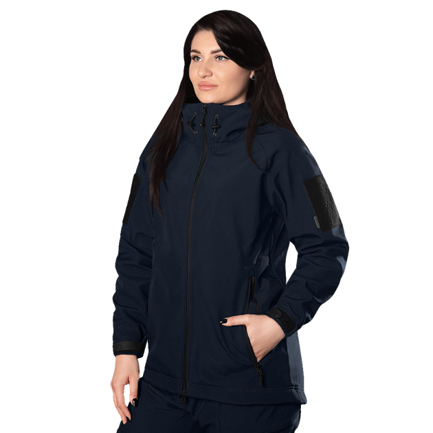 Жіноча куртка Stalker SoftShell Темно-синя (7443), L - зображення 1