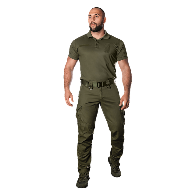 Поло Army ID 2.0 CoolPass Pique LT Оліва (8082), XXXXL-Long - зображення 2