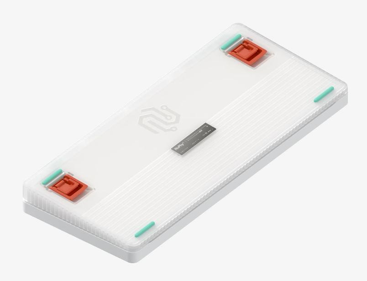 Бездротова механічна клавіатура NuPhy Halo75 V2 / Raspberry (linear, 46gf) / Color - Ionic White / Hot-Swappable, RGB, ANSI US - зображення 2