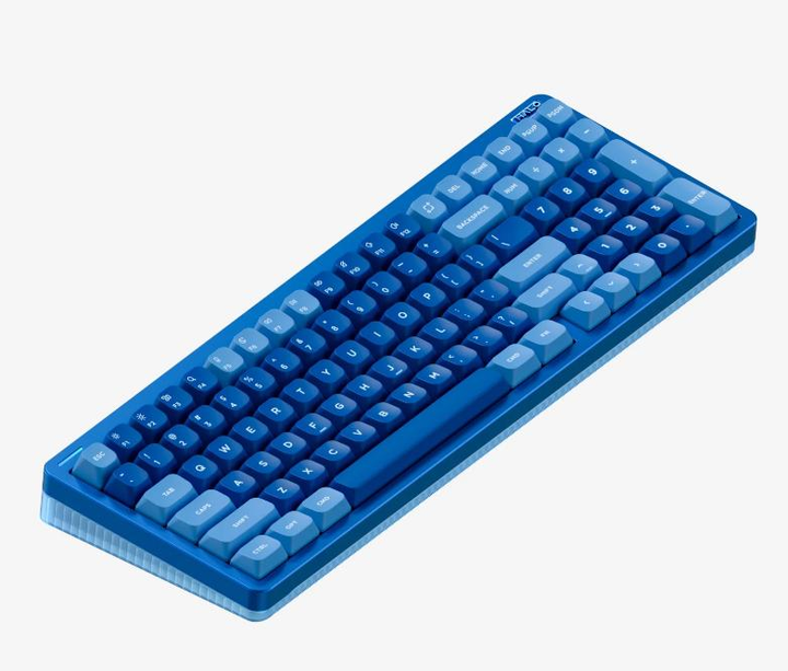Беспроводная механическая клавиатура NuPhy Halo96 V2 / Lemon (tactile, 55gf) / Color - Blue Lagoon / Hot-Swappable, RGB, ANSI US - изображение 1