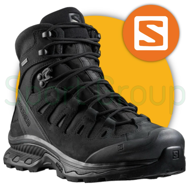 Черевики тактичні Salomon Quest 4D GTX Forces 2 Black (чорний) UK 9/EU 43.5 - зображення 1